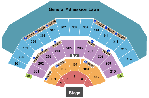 American Family Insurance Amphitheater MIlwaukee Amphitheatre Seating Chart